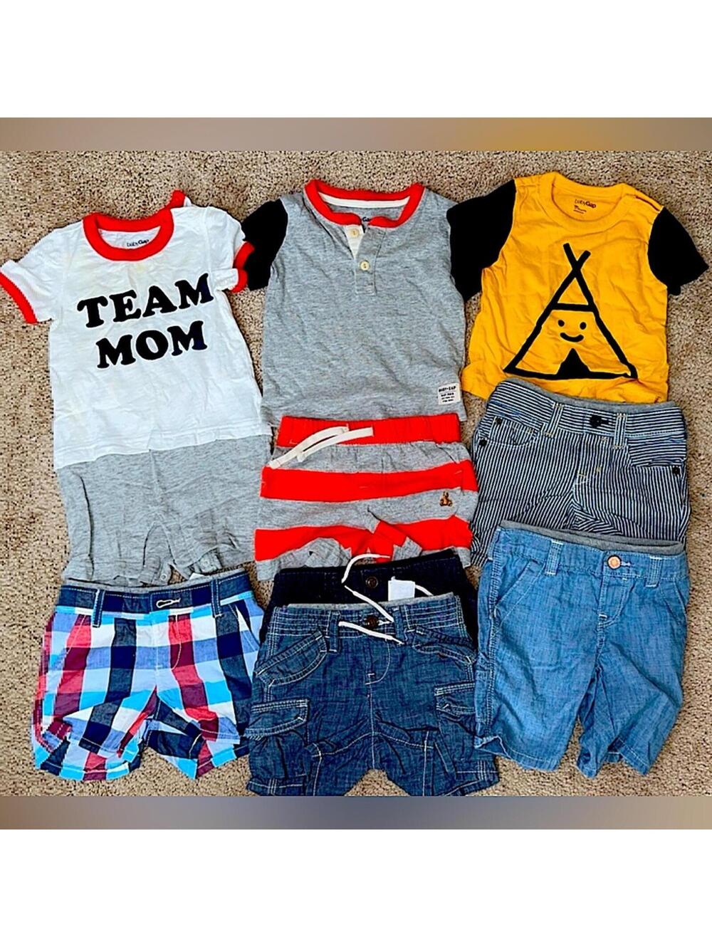 Baby Gap Boys Size  12-18 Months 9 piece Bundle